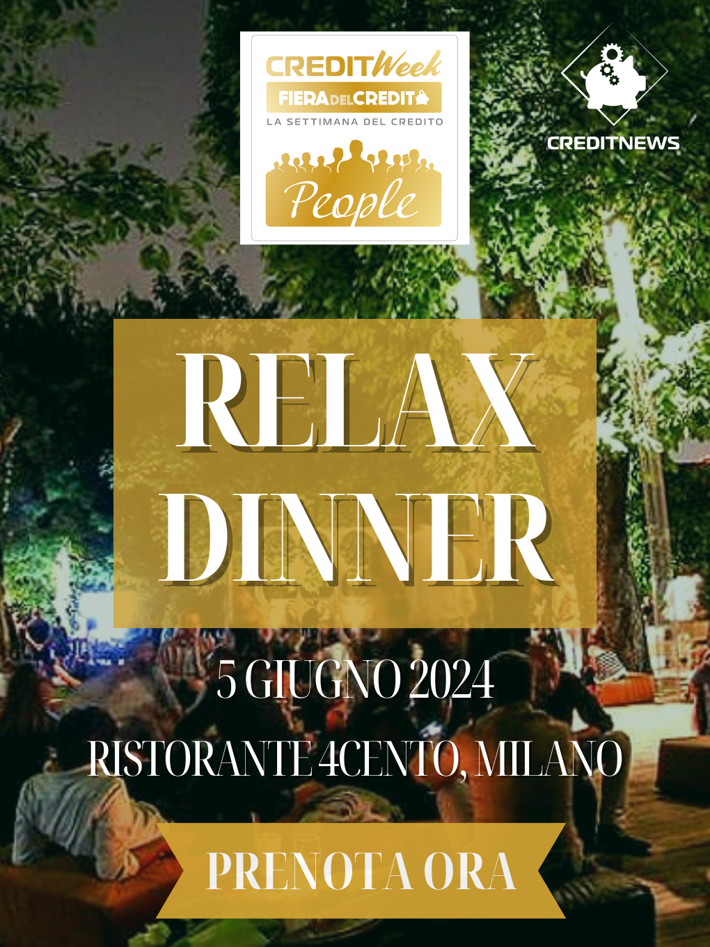 Relax Dinner - 5 giugno - CreditWeek
